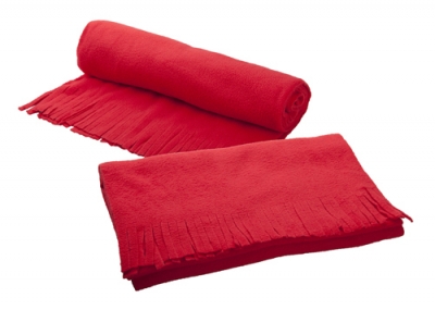 Zimní fleecová šála Bufanda, 200 g/m², červená