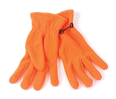 Monti, zimní fleecové pánské rukavice, oranžová