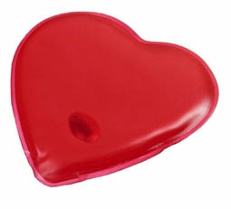 Chladící / zahřívací poduška ve tvaru srdce, červená